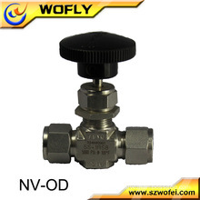 1/4" Brass female needle valve mini ball valve for gas medium pressure